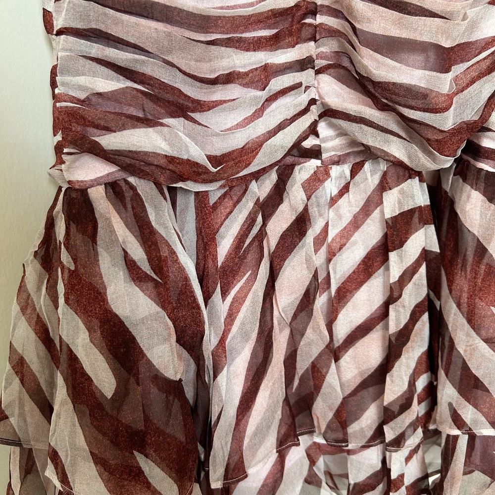 Retrofête Shaniece Dress in Earl Rose Zebra - Picture 11 of 16